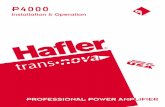 P4000 Manual - Hafler Hafler P4000 is a three rack height, two channel professional power amplifier suitable for use in any ... de 10 a 12.5 ctms. detrás del frente del amplificador.