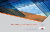 Position Statement PS 05 - FPA Australia · allow for variable product performance to be acceptable. ... Position Statement PS 05 Product compliance and evidence of suitability Version