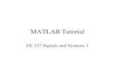 MATLAB Tutorial - West Virginia Universitycommunity.wvu.edu/.../ee327/matlab/MATLAB_Tutorial.pdf · MATLAB Tutorial EE 327 Signals and Systems 1. What is MATLAB? • MATLAB – Matrix
