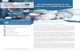 IP considerations in ICT · Overview: ICT Industry in South-East Asia Information and Communications Technology ... Indonesia, Laos, Malaysia, Philippines, Thailand and Vietnam, there