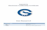 GSO ECCS Conformity Certificate · User Manual 2.0 GSO ECCS Electronic Conformity Certificate Document Revision Prepared By GSO Technical Department Date July 5th 2010 ...