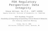 [PPT]FDA Regulatory Perspective: Data Integrity · Web viewFDA Regulatory Perspective: Data Integrity Steve Wilson, Dr.P.H., CAPT USPHS Deputy Director, Division of Biometrics II,