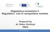 Regulatory economics I · Regulatory economics I: ... - PRACTICE IN COMMERCIAL BUSINESS BETWEEN COMPANIES → READINESS ... legal/regulatory framework and/or Regulator