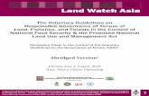 Land Watch Asia - Asian NGO Coalition – For Agrarian … … ·  · 2016-12-20gaps in policies and programs on the governance of land and resource tenure in the Philippines, ...