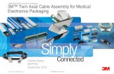 3M Electronic Solutions Division 3M™ Twin Axial Cable ... - 3M.pdf · 3M™ Twin Axial Cable Assembly for Medical Electronics Packaging ... Sometimes system mechanical configurations