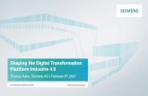 Shaping the Digital Transformation - European …ec.europa.eu/information_society/newsroom/image/document/2017-7/... · Shaping the Digital Transformation Plattform Industrie 4.0