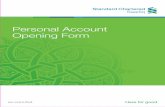 Personal Account Opening Form - Standard Chartered Account Opening Form Please Complete all details in CAPITAL letter and strike out the non applicable fields/boxes In this application,