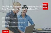 Oracle Maximum Availability Best Practices for Oracle ... Practices for Oracle Database 12c Joseph Meeks Senior Director, Product Management, Oracle Michael Smith Consulting Member