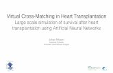 Virtual Cross-Matching in Heart Transplantation Cross-Matching in Heart Transplantation Large scale simulation of survival after heart transplantation using Artiﬁcial Neural Networks