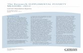 The Research Supplemental Poverty Measure: 2012 research on the Supplemental Poverty Measure (SPM) released by the U.S. Census Bureau, with support from the Bureau of Labor ... units