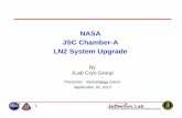 NASA JSC Chamber-A LN2 System Upgrade Seminar - NASA-JSC LN2...1 NASA JSC Chamber-A LN2 System Upgrade By JLab Cryo Group Presenter: VenkataRao Ganni September 18, 2012