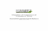 Chamber of Commerce of Commerce Texas … 2014 Bylaws.pdfThe name of this organization as formally incorporated on March 29, 1976, shall be the Chamber of Commerce of Commerce, Texas,