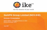 ikeGPS Group Limited (NZX:IKE) - NZX - New Zealand … presentation is given on behalf of ikeGPS Group Limited (Company Number NZ 1292732, NZX:IKE) ... - Fortune 500 brand in Stanley