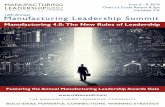 Manufacturing 4.0:The New Rules of Leadership 4.0:The New Rules of Leadership 12th Annual Manufacturing Leadership Summit 2 Call 1.877.GO.FROST (1.877.463.7678) or e-mail MLC@frost.com