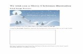 We wish you a Merry Christmas il mhochstein/Computer Apps/We wish you a Merry...We wish you a Merry Christmas illustration Final Image Preview Start by creating a new file (FileNew)