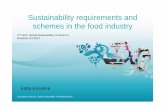 Sustainability requirements and schemes in the food … · Sustainability requirements and schemes in the food industry ... Unilever is a global company ... 12-ISCC Feb 2012 Sust