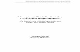 Management Tools For Creating Government Responsiveness · Management Tools For Creating Government Responsiveness: The Liquor Control Board of Ontario as a Context for Creating Change