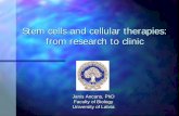 Stem Cell Research - Tallinna Tervishoiu Kõrgkool · cell research (ESCR) ... host of Quality Control and Quality Assessment evaluations of the isolated ... differentiation tests