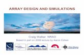 ARRAY DESIGN AND SIMULATIONS - NRAO: Socorro, … · Twelfth Synthesis Imaging Workshop ANTENNA DESIGN: ... –Sources different at each antenna ... continuous zoom (ALMA)