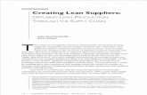 Creating lean suppliers: Diffusing lean production … Lean Suppliers: Diffusing Lean Production Through the Supply Chain obvious that a company should undertake to bring about organizational