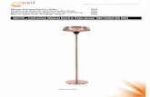 GS17K – Instruction Manual Electric Patio Heater 900 ... · To keep the heater clean, the outer shell may be cleaned with a soft, damp cloth. You may use a mild ... Duw geen voorwerpen