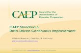 CAEP Standard 5: Data-Driven Continuous … WITH CAEP || Twitter: @CAEPupdates CAEP Standard 5: Data-Driven Continuous Improvement Glenda Breaux |Director, IB Pathway glenda.breaux@caepnet.org