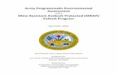 Army Programmatic Environmental Assessment · Army Programmatic Environmental Assessment of the Mine Resistant Ambush Protected (MRAP) Vehicle Program December 2010 UNCLASSIFIED: