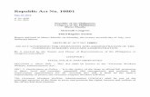 Republic Act No. 10801 - About Philippines · Republic Act No. 10801 May 10, ... as amended) and the Migrant Workers and Overseas Filipinos Act of 1995 (Republic Act No. 8042, ...