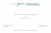 New York State Dairy Statistics York State Dairy Statistics 2016 Annual Summary Andrew M. Cuomo Richard A. Ball Governor Commissioner Division of Milk Control and Dairy Services