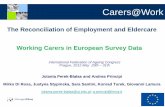 A Strategy for Securing Sustainable Future Care and ... · Carers@Work Data Sources used in our analysis of the project The EUROFAMCARE database identifies 1,583 working carers in