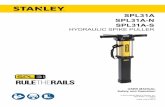 HYDRAULIC SPIKE PULLER - Stanley · PDF fileSPL31 User Manual 3 SERVICING: This manual contains safety, operation, and routine maintenance instructions. Stanley Hydraulic Tools recommends