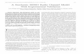 A stochastic mimo radio channel model with experimental ... · A Stochastic MIMO Radio Channel Model With Experimental Validation ... call that the spatial correlation function is