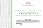 ADDC Code of Practice for Efﬁcient Use of Water & Electricity€¦ · ADDC Code of Practice for ... a set of explicit or understood regulations or principles governing ... ADDC