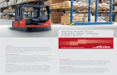Standard Equipment/Options Features - linde-mh.cz · Standard Equipment/Options Standard equipment Operation Doubled operator working space Super-comfort seat with lumbar support