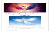 30 Days to Magnificent Abundance Angel EFTangeleft.com/wp-content/uploads/2015/11/30DMA-Module-Four-Workb… · abundance, whereas scarcity mind-set repels abundance. 3. When you