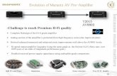 Evolution of Marantz AV Pre-Amplifier - Studio 22 · Volume Analog IC INPUT HDAM-SA HDAM-SA For invert signal From D/A converter RCA PRE OUT XLR PRE OUT + - Volume Analog IC INPUT