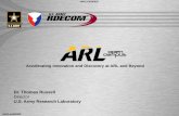 Accelerating Innovation and Discovery at ARL and Beyond · Accelerating Innovation and Discovery at ARL and Beyond. ... capabilities and perspectives ... • Collaboration with NFL/Under