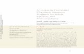 Advances in Correlated Electronic Structure Methods for ... · ANRV340-PC59-11 ARI 26 February 2008 21:0 Advances in Correlated Electronic Structure Methods for Solids, Surfaces,
