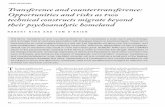 PEER REVIEWED Transference and countertransference ... · Transference and countertransference: Opportunities and risks as two ... been activated and given its energy ... therapeutic