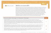 Microsoft - Greenpeace USA · GREENPEACE GUIDE TO GREENER ELECTRONICS – 2017 COMPANY REPORT CARD | 1 Renewable Energy & Climate Change D+ TRANSPARENCY. Microsoft’s reporting of