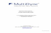 DVM2500 Manual REVB - MultiDyne€¦ ·  · 2016-04-22tally channel bi-directionally over one fiber. The system includes an optical module with an ... and bezel, and slide the top
