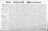 The Abbeville messenger (Abbeville, S.C.).(Abbeville, S.C ...chroniclingamerica.loc.gov/lccn/sn93067668/1885-11-24/ed-1/seq-1.pdf · rise andsold out a targe part of his ... icarly