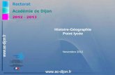 2012 - 2013 - Histoire géographie Dijonhistoire-geographie.ac-dijon.fr/IMG/pdf/Point_lycee_-_novembre... · POINT SUR LE BAC S 2012 ... CROQUIS : l'organisation des réseaux de transports