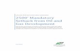 2500’ Mandatory Setback from Oil and Gas Development · 2500’ Mandatory Setback from Oil and ... (Mandatory Setback from Oil and Gas Development), ... COGCC Senior Research Scientist