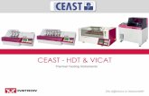 Thermal Testing Instruments - Home - OSHMA · 2 HDT/VICAT TESTING Why? Thermal Testing on Plastics To characterize the material at high temperatures HDT Test Vicat Test