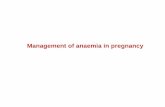Management of anaemia in pregnancynutrit · PDF fileNutritional Anaemia Prophylaxis Programme to prevent anaemia ... Problems in implementation of anaemia prevention and control programmes