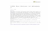 Introduction · Web viewREQUEST_RECEIVE_PHY_PACKETS15 Retrieve Configuration ROM DDI16 Resources18 Introduction The 1394 bus driver was rewritten for Windows® 7 to add support for