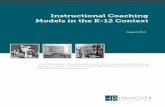 Instructional Coaching Models in the K-12 Contextgssaweb.org/.../2015/04/Instructional-Coaching-Models-in-the-K...1.pdf · In the following report, Hanover Research presents best