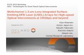 Multichannel 1.3-um Lens-Integrated Surface- Emitting DFB ... · Multichannel 1.3-um Lens-Integrated Surface-Emitting DFB Laser ... Arrays for High-speed Optical Interconnects at