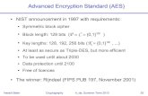 Advanced Encryption Standard (AES) - fbi  Encryption Standard (AES) ... How to apply the AES S-box ... Message Authentication Code secret secret =